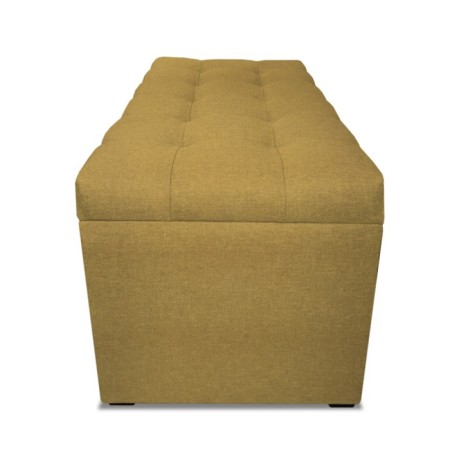 Puff with a lid and weighting, 800 × 400 × 420 mm, Bahama plus matting, yellow color-4