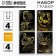 Engraving. Set of engravings "Family of cats", A4, 4 pcs