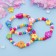 Bracelet Children's "Choselka" flowers rainbow, color mix