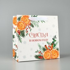 Package Gift New Year's laminated square 