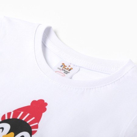 New Year. Pajama Children's NG Penguin, white/red color, height 128-1