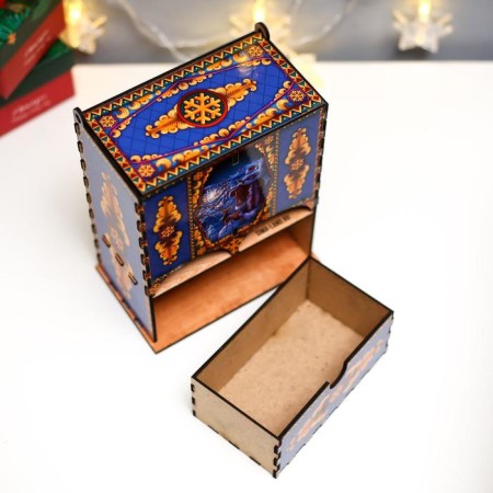 Tea house "Happy New Year!" 20x15x8.5 cm-2