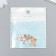 Decor for creativity metal, enamel "Sleeping White Bunny" 1.2x1.6 cm