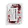 Bait jig flag No. 130, 11 cm, white, red