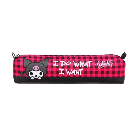 Penal soft, 1 compartment, 210 x 45 x 45 mm, voluminous, kuromi raspberry cell, PE 600 den-1