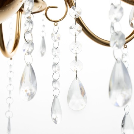 Chandelier "Maldiva" 8+4he14 40W gold 62x62x54-104cm Bayerlux-6