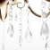 Chandelier "Maldiva" 8+4he14 40W gold 62x62x54-104cm Bayerlux