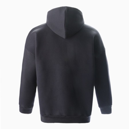 Male sweatshirt was laid down, dark gray color, size 54-8