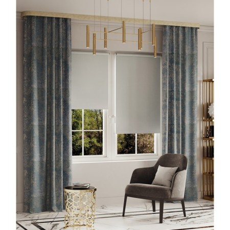 Curtain "Allur", size 180x280 cm, blue color