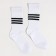 Socks "stripes", white color, size 23-25 ​​(37-40)