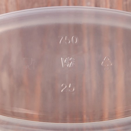 Container plastic disposable "JPPLAST", 750 ml, 13.8 × 10.2 × 9 cm, medium, transparent color-2