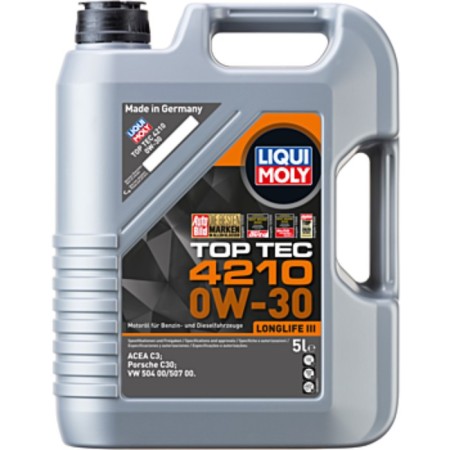 Motor oil Liqui Moly Top Tec 4210 0W-30 C3, 5 liters