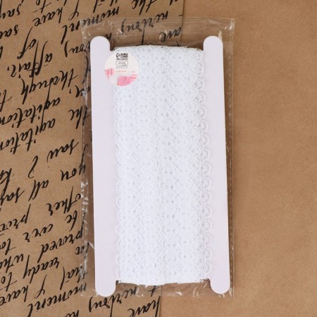Capricon lace, 15 mm × 10 ± 1 m, white color-4