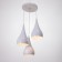 Bayerlux lamp "drop" 3x60W E27 white