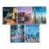 A notebook of 60 sheets in the cell "megapolis", cover coated cardboard, block 65 g/m2, mix