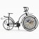 Table Figure Clock "Retro Bicycle", smooth move, dial d-11 cm, 23 x 33 cm, aa