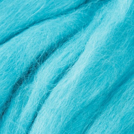 Fasting wool 100% half -toned wool 50 g (024, turquoise)-1