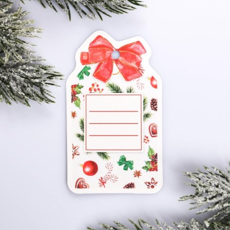Schildik for a gift New Year "New Year's wishes", 5.2 x9.0 cm, New Year-3