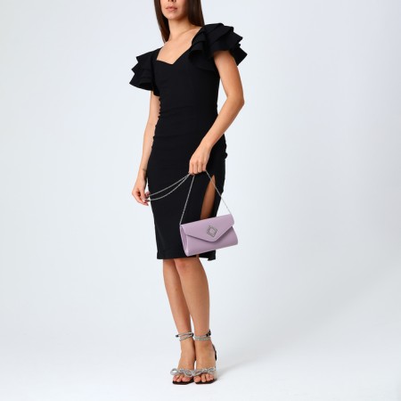 Female bag on a magnet, lilac color-6