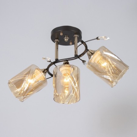 Bruni chandelier 3he27 40w Black 50x23x27cm Bayerlux-1
