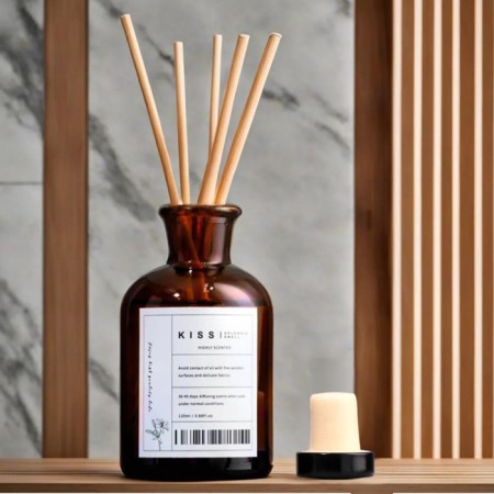 Gift set: diffuser 120 ml, aromatic candle, 120 grams, juniper. lavender-2