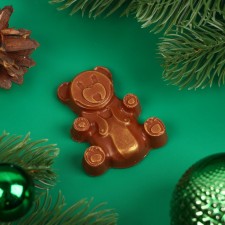New Year. Figure made of milk chocolate 
