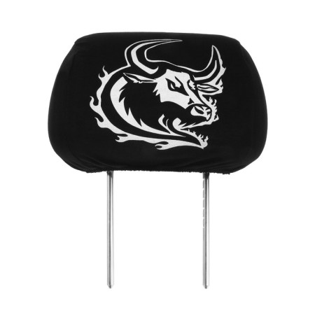 Covers on the headrest bull, black, set 2 pcs-1