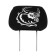 Covers on the headrest bull, black, set 2 pcs