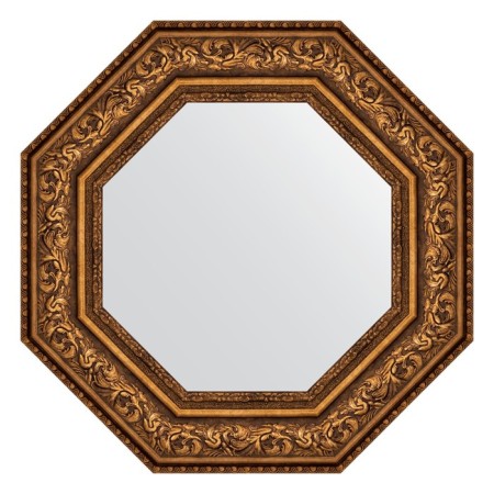 Mirror in the baguette frame, vignette aged bronze 109 mm, 60.6x60.6 cm