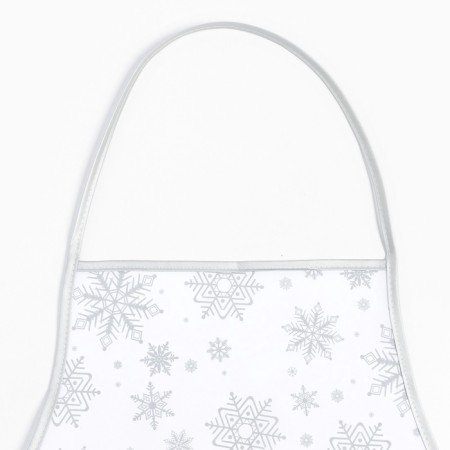 Kit. set 3pr. Snowflake Snowflake silver perch. 17*17 cm, mittens.26*16 cm, Fart. 70*80 cm 100% p/e 94461-5
