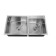 Kitchen sink "RMS" MR-7843, mortise, thickness 3.0 and 1 mm, basket, dispenser, satin
