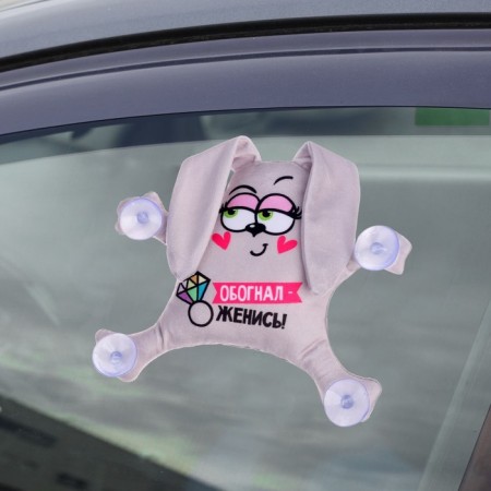 Auto -Little Steel “overtook - marry”, hare, on suction cups-2