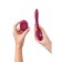 Multifunctional vibrator L’Eroina Caberna, 20 cm, silicone, burgundy color