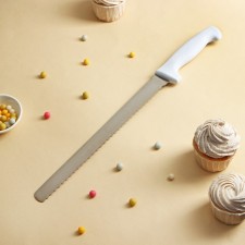 Biscuit knife, large teeth, plastic handle, working surface 30 cm, blade thickness 1.8 mm