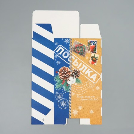 Folding box "Parcel", 16 x 23 x 7.5 cm, New Year-6
