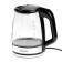 Electric kettle "Matryona" MA-155, glass, 2.2 l, black-silver