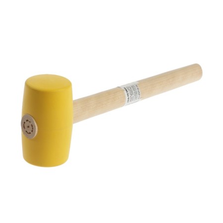Kiyanka scrap, wooden handle, yellow rubber, 50 mm, 300 g-2