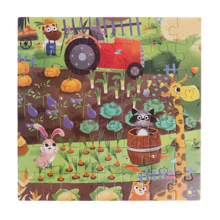 Puzzles 4 in 1 "Day on the farm", 25, 36, 49, 64 elements-13