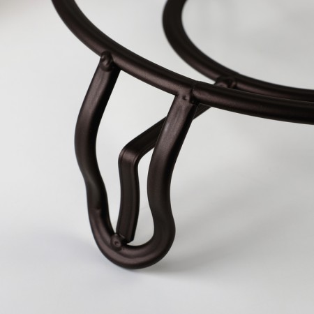 Standing under the hot deep shade “Kazan”, 26.5 × 26.5 × 8.3 cm, brown color-3