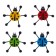Velcro "God's cow", color mix