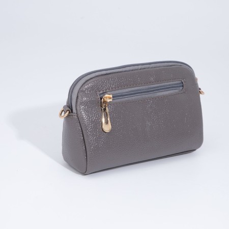 Cross-Bodi Bag on a zipper, brown color-1