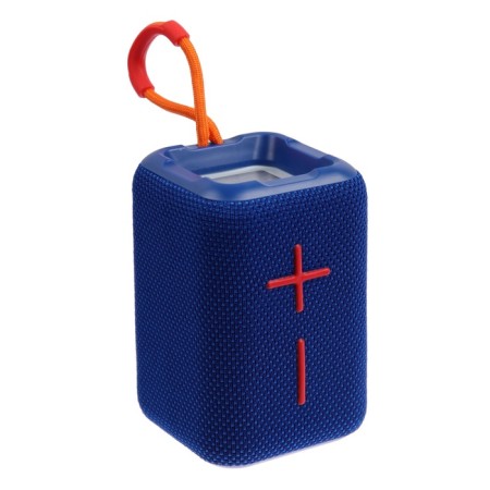 Portable column F68, 5 W, 600 mAh, backlight. Micro SD, blue-1