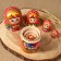 Nesting doll "Avdosya", red dress, 5 puppet, 18 cm