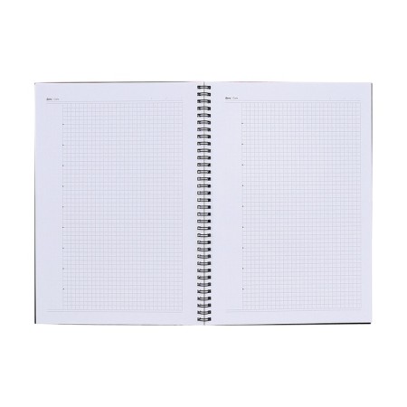A4 notebook, 96 sheets on the crest of Escalada, integral cover of artificial leather, foil embossing, block 70 g/m2, blue-5