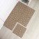Aqua Stone floor modular coating, 34 × 34 cm, 6 pcs in packaging, beige color