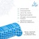 A set of massage rollers 2 in 1 sangh, 33x13 cm and 30x9 cm, blue color