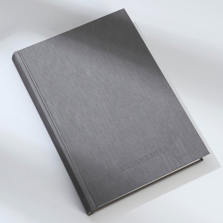Deliciper of Leduced A5, 160 liters. Solid cover. Leatherette. Grey. Cream block-11