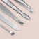 The manicure set of "reptile", 8 objects, in a case, brown color