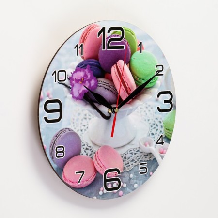 Watch wall -mounted kitchen "Macaruns", 24 cm, Mix arrows-1