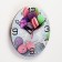 Watch wall -mounted kitchen "Macaruns", 24 cm, Mix arrows